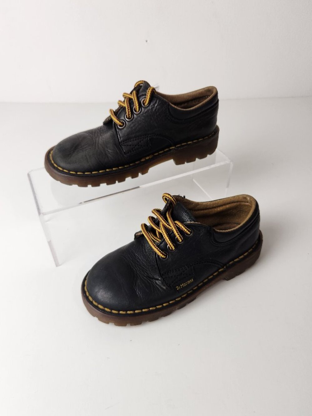 Dr Martens Shoes Toddler 9 Brown Oxford Leather Four Eyelet Vintage Grunge
